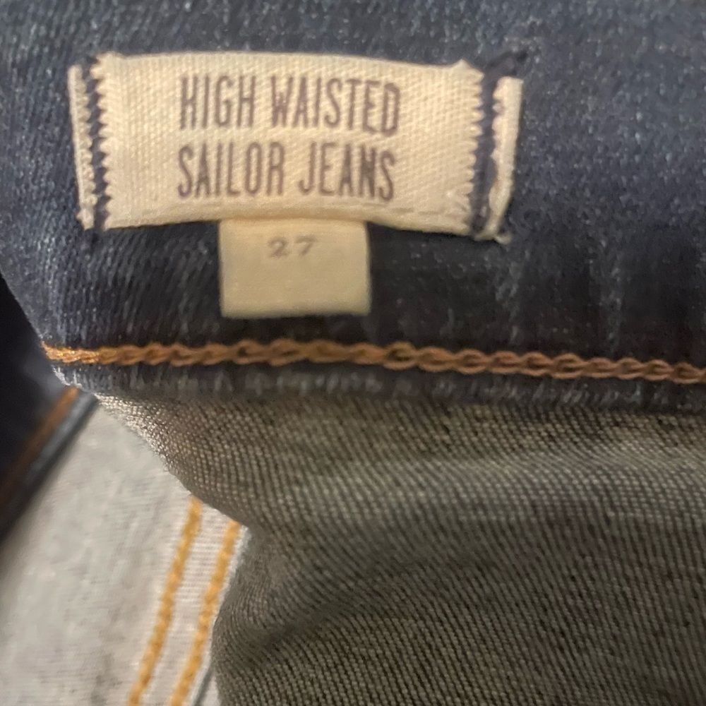 MADEWELL l denim jeans high waisted sailor jeans 27 - Picture 5 of 6